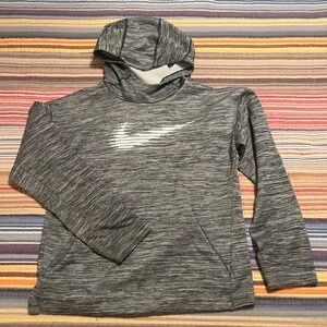 Nike Dri Fit Athletic Hoodie Gray‎ Heather Pullover Kids XL